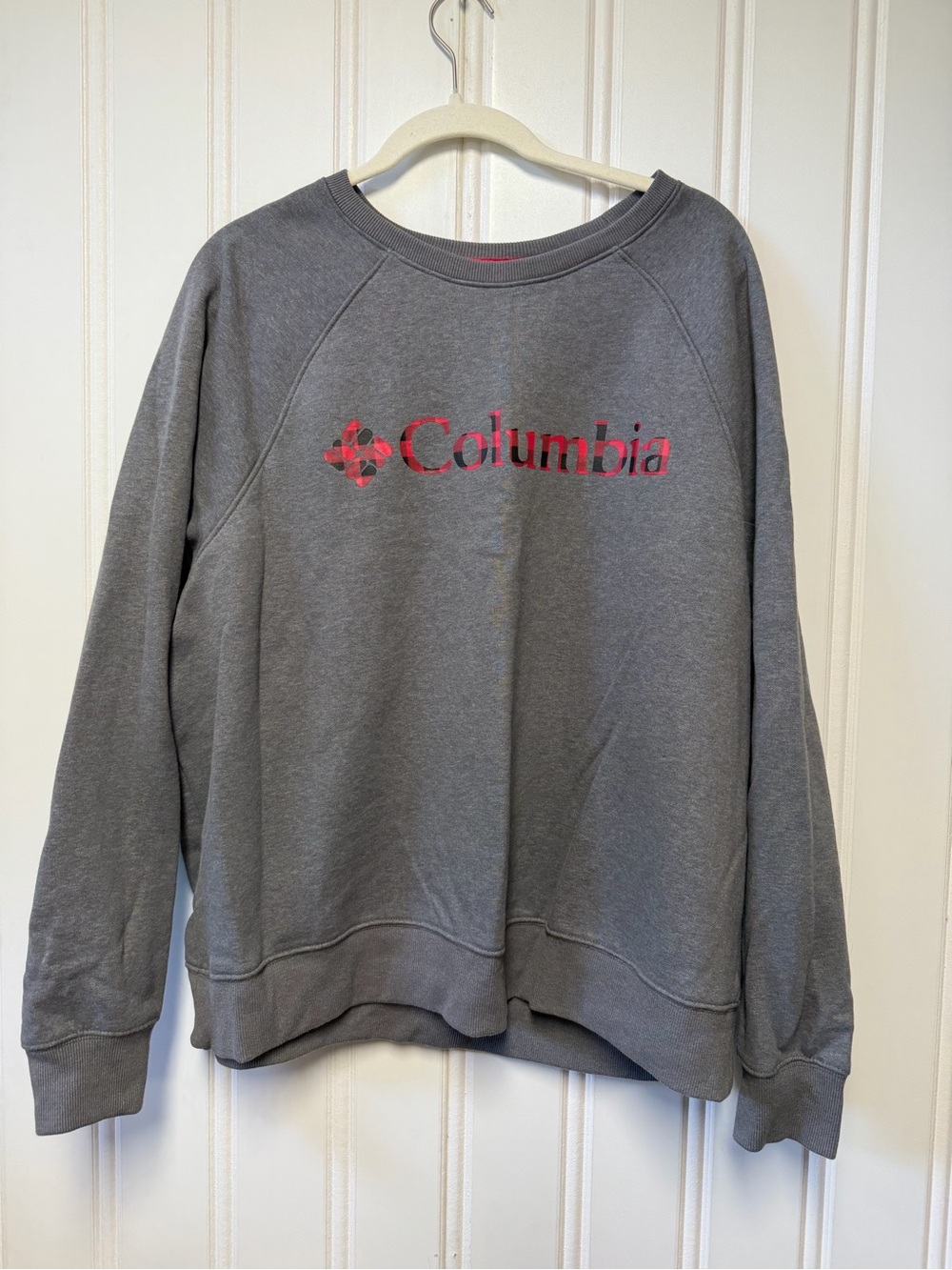 Columbia Women's Gray Logo Crewneck Sweatshirt XXL